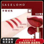 三草兩木（SASELOMO） 絨唇膏啞光口紅滋潤不褪色性感保濕七夕情人節(jié)禮物情人節(jié)送老婆送女友 02#摯愛（復(fù)古紅 氣場全開）