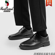 西域駱駝春季英倫風(fēng)皮鞋男商務(wù)正裝黑色軟底西裝休閑尖頭男鞋韓版伴郎黑鞋 黑色-駱駝官方品牌官網(wǎng)旗艦 38 標(biāo)準(zhǔn)碼