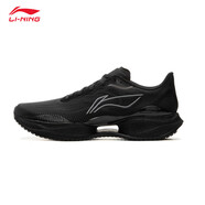 李寧（LI-NING）超輕22跑鞋耐磨輕質(zhì)穩(wěn)定透氣跑步鞋男25秋季新款運動鞋 黑色-13 42