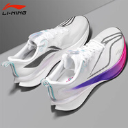 李寧（LI-NING）赤兔8PRO跑步鞋男2025新款輕量回彈減震透氣中考體育競速訓(xùn)練跑鞋 標(biāo)準(zhǔn)白-1 45