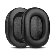 忽風(fēng)適用于索尼SONY MDR-7506 7510 7520 CD900ST V6頭戴式 耳套耳棉 耳罩 耳機套 耳機罩 保護套 海綿 黑色蛋白皮耳機套1對.+調音棉