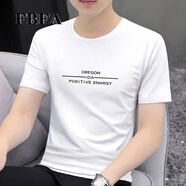 FBFA 香港潮牌2025新款短袖t恤男潮流夏季打底衫男士衣服夏裝時(shí)尚百搭 2143白色 XL 建議：130-145斤