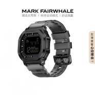 馬克華菲電子手表心率睡眠檢測運動手表智能手環(huán)百搭新款經(jīng)典小方塊男女成人中學生IP68級防水游泳計時手表 冰晶黑-黑底 【IP68級防水+全方位運動監(jiān)測】