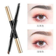 蕾琪（LCHEAR）蕾琪凝眸溢彩雙頭眉筆自然立體易上色防水防汗不易暈染持妝久新手 1#灰黑+淺咖