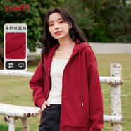 班尼路（Baleno）連帽潮流衛(wèi)衣女2025年春秋新款休閑小個子運動開衫韓系氛圍感衣服