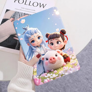 殼千金榮耀10平板保護套12.1英寸兒童honor9保護殼柔光版皮套x10pro防摔v8卡通v7電腦全包MagicPad13外殼 坐騎小豬（配鋼化膜） 榮耀平板9（12.1英寸）