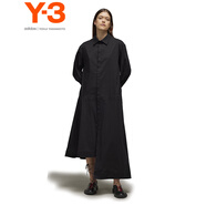 Y-3【出游必備】y3 DRESS女子連衣裙長袖不對稱襯衫裙52JV5840 黑色 XS