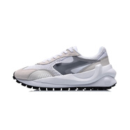 李寧休閑鞋女鞋春季新款方圓92復古低幫老爹鞋運動(dòng)鞋AGCR0 女 AGCR034-1白/白沙灰/凝雪灰 36