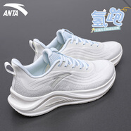 安踏（ANTA）女鞋運(yùn)動(dòng)鞋子春季新款氫跑緩震回彈跑步鞋戶外休閑跳繩慢跑鞋女 象牙白/淺霧灰 37.5