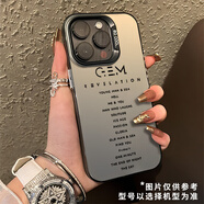 彩媛櫻gem鄧紫棋適用蘋(píng)果16手機殼iphone15啟示錄13歌詞14plus專(zhuān)輯11Promax鐳射12mini周邊x演唱會(huì )xr套xs 332907-彩銀殼透黑 其他手機型號