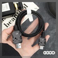 X適用真我GTNeo7/GT6卡通款充電器保護套OPPOA5Pro/FindN3數據線(xiàn)纏 數據線(xiàn)套+繞繩印花款【暗灰皮神】