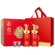 五糧液股份公司出品興隆系列濃香型白酒糧食釀造婚宴 52度 500mL 2瓶 興隆吉祥如意