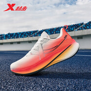 特步360X2.0 LITE碳板跑鞋男鞋2025新款官方正品競速馬拉松減震運動(dòng)鞋 經(jīng)典白/激光紅/高光橙 42