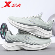特步（XTEP）男鞋運(yùn)動(dòng)鞋子男夏季透氣跑步鞋男網(wǎng)面緩震2025新款男士休閑運(yùn)動(dòng)鞋 特魯灰/煙灰色 （網(wǎng)面） 39