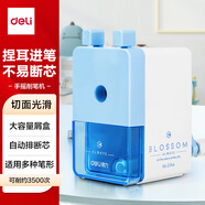 得力（deli）簡(jiǎn)約式學(xué)生削筆機(jī)/鉛筆削筆器/卷筆刀/轉(zhuǎn)筆刀學(xué)生兒童學(xué)生文具生日開(kāi)學(xué)禮物藍(lán)色