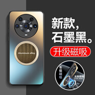 適逢榮耀magic3手機殼磁吸磨砂殼保護套外殼男款榮耀magic3Pro軟硅膠殼后殼ELZ-AN00鏡頭全包防指紋防 【石墨黑】 榮耀Magic3