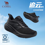 駱駝（CAMEL）追云3代運動回彈慢跑步女鞋網(wǎng)面透氣 K25B09L7037 黑色 35