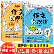 作文有規(guī)律(技法+素材篇)全2冊(cè) 小學(xué)生優(yōu)秀滿分作文大全思維導(dǎo)圖寫作模板技巧一二三四五六年級(jí)金句范文