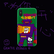 品無憂GENTLE REBELS 惡搞hellokitty手機(jī)殼貓機(jī)器人適用蘋果14iphone15 iPhone 7/8/SE 磨砂軟殼 iPhone其他型號