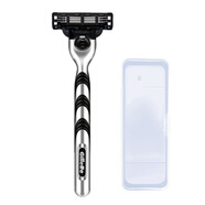 吉列 鋒速3剃須刀片三層男士原裝刮胡刀剃須刀手動(dòng)須刨刀片 鋒速3刀架含1刀頭+收納盒簡(jiǎn)裝