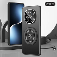 倍技適用于OPPO A5Pro手機殼磁吸折疊支架保護套金屬磨砂帶鏡頭膜商務(wù)簡(jiǎn)約男女款全包防摔高級外殼 OPPO A5Pro【砂黑色】金盾+旋轉支架