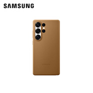 三星（SAMSUNG）Galaxy S25 S25+ S25 Ultra 原裝環(huán)保生態(tài)皮保護(hù)殼 皮革手機(jī)殼 皮革保護(hù)套 S25 Ultra棕色