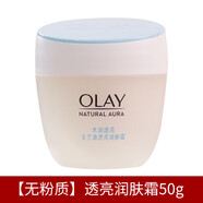 玉蘭油（OLAY）男女士爽膚水面霜保濕護膚水白里透紅霜補水水乳套裝 透亮潤膚霜50g
