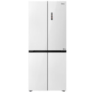 美的（Midea）【樣品機(jī)】十字對(duì)開(kāi)門(mén)四門(mén)風(fēng)冷無(wú)霜超薄零嵌入一級(jí)能效底部散熱變頻節(jié)能家用電冰箱 432升BCD-432WUSGPZM(E)玉霜白