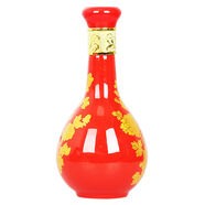 紅星二鍋頭 純糧38度500ml整箱裝百年牡丹瓶婚慶白酒 38度 500mL 1瓶 裝