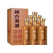 國臺醬酒 53度 500ml醬香型白酒 純糧釀造坤沙酒 高度白酒 送禮 自飲 53度 500mL 6瓶 (醬酒原箱)