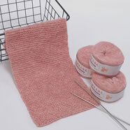 馬海毛漸變色毛線(xiàn)圍巾手工編織diy送男女友禮物織圍巾毛線(xiàn)材料包 細款-西紅 可織1.8米左右【4團線(xiàn)+圍巾工具