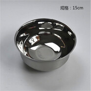 慶展304不銹鋼飯碗家用雙層防燙碗成人學(xué)生食堂耐摔易清洗餐具 15cm雙層精工碗(2個裝)