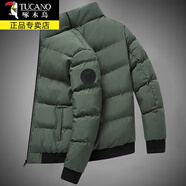 啄木鳥（TUCANO）棉服男外套男秋冬季新款棉衣男士羽休閑絨服男面包服冬裝棉襖男裝 928軍綠色 XL 約115-130斤