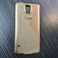 三星（SAMSUNG）原裝適用s5手機(jī)后蓋G9006v后背殼g9008v/w電池蓋note3手機(jī)殼 S5 通用版【金色】