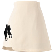 森女部落原創(chuàng  )童趣減齡貓貓圖案修身小吊帶女2025春季新款女裝 半身裙（單件） M