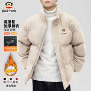 大嘴猴（paul frank）棉服男秋冬季潮牌立領加棉加厚寬松休閑保暖防寒棉襖外套棉衣女