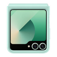 SAMSUNG Galaxy Z Flip 6 Kindsuit 手機(jī)殼 皮革表面保護(hù) 鉸鏈保護(hù) 柔軟內(nèi)襯 薄荷綠