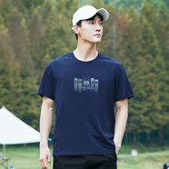 拓路者（Pioneer Camp）男士短袖t恤夏季純棉透氣寬松休閑上衣學生男裝簡約 深藍色 M