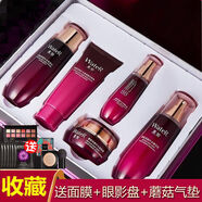 一枝春墨菊巨補(bǔ)水保濕五件套禮盒 面部護(hù)理玻尿酸補(bǔ)水保濕美容護(hù)膚品套 五件套禮盒+面膜+氣墊BB+眼影盤