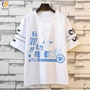 洛必達(dá)五等分的花嫁短袖t恤三玖周邊二次元?jiǎng)勇信宸中湟路捤上募?紅色 29 L