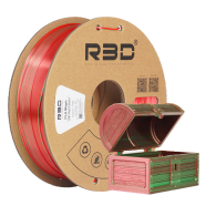 R3D R3D雙色Dual-PLA雙色兩色漸變適用于拓竹線條雙色1.75mm 雙色紅綠