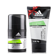 阿迪達(dá)斯 （adidas）阿迪達(dá)斯Adidas阿迪達(dá)斯男士?jī)羲衤?0ml 勁透控油保濕滋潤(rùn)面霜情人520母親節(jié)禮物 正常規(guī)格 50g+50g