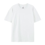 瀚創(chuàng)夏季220G純色白色短袖t恤男女純棉寬松休閑基礎(chǔ)款圓領(lǐng)體恤打底衫 高級灰 XL
