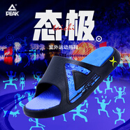 匹克態(tài)極新款夏季籃球拖鞋男外穿居家戶(hù)外沙灘運動(dòng)休閑防滑一字拖涼拖 ET51377L黑色/魔幻紫 39 (245mm) 偏小一碼
