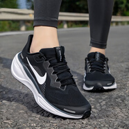耐克（NIKE）跑步鞋女鞋 跑鞋 2025夏季飛馬41緩震運(yùn)動(dòng)鞋透氣運(yùn)動(dòng)跑步鞋大童鞋 飛馬41（GS）/黑白熱推 39