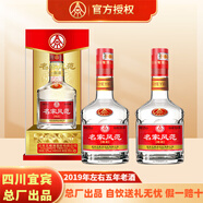 五糧液（WULIANGYE）【總廠出品】股份52度濃香型白酒整箱19年左右6年純糧食老酒 52度 500mL 2瓶 名家風(fēng)范綿柔