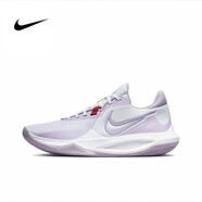 NIKE耐克Precision 6 精密6白紫舒適復(fù)古防滑耐磨緩震低幫運(yùn)動(dòng)籃球鞋 DD9535-100白紫 43 (275mm)