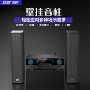 先科（SAST）A-17 專業(yè)會議音柱壁掛式多媒體功放機(jī)音響設(shè)備學(xué)校廣播商場酒店背景音樂G-800一拖二