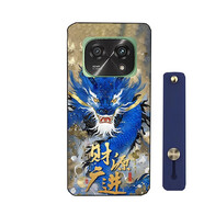 梧瓏小度青禾W30手機殼學(xué)習手機w30保護套5G博學(xué)版6.7防摔磨砂殼腕帶 財源廣進(jìn)龍龍+藍色腕帶 其他