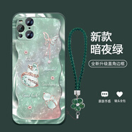 機旺馬 幸運福蝶葫蘆適用OPPOFINDX3PRO手機殼新款FINDX2時(shí)尚高端X2PRO氣質(zhì)男女款全包防摔保護套潮 暗綠色-A2331碎鉆幸運葫蘆+花手鏈 FINDX3PRO